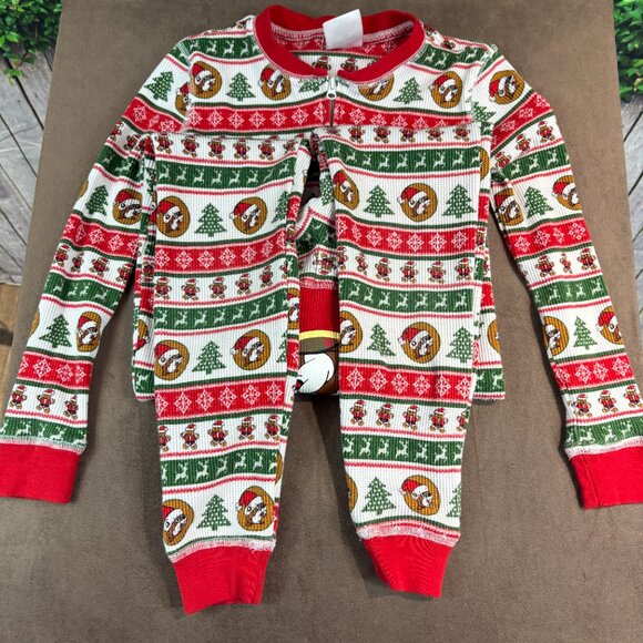 Buc-ee's Kids Christmas Onesie Waffle Knit Pajama's Youth XS (SKU: 129B) - Picture 4 of 9